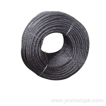 Flexible Ungalvanized and Galvanized Steel Wire Rope 6X12